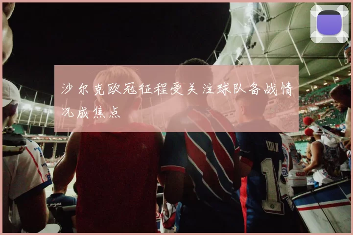 沙尔克欧冠征程受关注球队备战情况成焦点